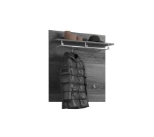 Garderobenpaneel >Scout< in Rauchsilber/-- -...