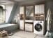Badezimmer-Set >Lambada< in Eiche Dekor / Weiß - 190x191x34cm (BxHxT)