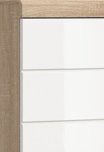 Badezimmer-Set >Lambada< in Eiche Dekor / Weiß  - 164x191x34cm (BxHxT)