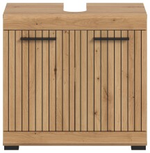 Waschbeckenunterschrank >Scout< in Artisan Eiche Nachbildung - 60x56x34 (BxHxT)