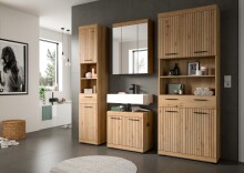 Hochschrank >Scout< in Artisan Eiche Nachbildung - 74x191x31cm (BxHxT)