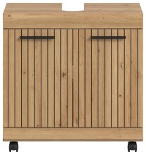 Waschbeckenunterschrank >Scout< in Artisan Eiche Nachbildung - 60x60x34 (BxHxT)