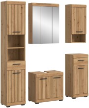 Badezimmer-Set >Scout< in Artisan Eiche Nachbildung - 164x191x34cm (BxHxT)