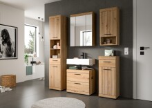 Badezimmer-Set >Scout< in Artisan Eiche Nachbildung - 112x191x34cm (BxHxT)
