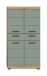 Midischrank >Scout< in Artisan Eiche Nachbildung/Salbei - 74x141x31cm (BxHxT)