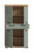 Midischrank >Scout< in Artisan Eiche Nachbildung/Salbei - 74x141x31cm (BxHxT)