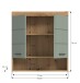 Hängeschrank >Scout< in Artisan Eiche Nachbildung/Salbei - 74x79x24cm (BxHxT)