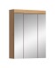 Badezimmerspiegelschrank >Scout< in Eiche Dekor / Spiegel - 60x79x18cm (BxHxT)