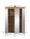 Badezimmerspiegelschrank >Scout< in Eiche Dekor / Spiegel - 60x79x18cm (BxHxT)