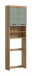 Waschmaschinenumbauschrank >Scout< in Eiche Dekor / Salbei - 63x191x24cm (BxHxT)