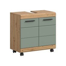 Waschbeckenunterschrank >Scout< in Eiche Dekor /...