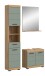 Badezimmer-Set >Scout< in Artisan Eiche Nachbildung/Salbei - 112x191x34 (BxHxT)
