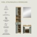 Badezimmer-Set >Scout< in Artisan Eiche Nachbildung/Salbei - 112x191x34 (BxHxT)