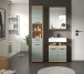 Badezimmer-Set >Scout< in Artisan Eiche Nachbildung/Salbei - 112x191x34 (BxHxT)