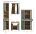 Badezimmer-Set >Scout< in Artisan Eiche Nachbildung/Salbei - 186x191x34 (BxHxT)