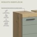 Badezimmer-Set >Scout< in Artisan Eiche Nachbildung/Salbei - 190x191x34 (BxHxT)