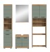 Badezimmer-Set >Scout< in Artisan Eiche Nachbildung/Salbei - 190x191x34 (BxHxT)
