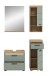 Badezimmer-Set >Scout< in Artisan Eiche Nachbildung/Salbei - 112x191x34 (BxHxT)