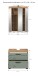 Badezimmer-Set >Scout< in Artisan Eiche Nachbildung/Salbei - 60x191x34cm (BxHxT)