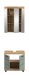 Badezimmer-Set >Scout< in Artisan Eiche Nachbildung/Salbei - 60x191x34cm (BxHxT)