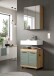 Badezimmer-Set >Scout< in Artisan Eiche Nachbildung/Salbei - 60x191x34cm (BxHxT)