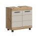 Waschbeckenunterschrank >Scout< in Evoke Oak Dekor / Kaschmir - 60x60x34 (BxHxT)