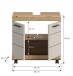 Waschbeckenunterschrank >Scout< in Evoke Oak Dekor / Kaschmir - 60x60x34 (BxHxT)