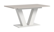 Kulissen-Esstisch >Motion< ausziehbar, Weiß/Kaschmir - 150-190x76x90cm (BxHxT)