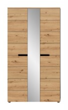 Garderobenschrank >Canu< in Basalt grau/Artisan...