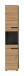 Hochschrank >Canu< in Basalt grau/Artisan Eiche Nachbildung - 38x193x34 (BxHxT)