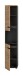 Hochschrank >Canu< in Basalt grau/Artisan Eiche Nachbildung - 38x193x34 (BxHxT)