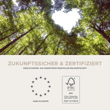 Kommode >Canu< in Basalt grau/Artisan Eiche Nachbildung - 130x81x41cm (BxHxT)