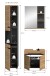 Badezimmer-Set >Canu< in Basalt grau/Artisan Eiche Dekor - 116x193x34cm (BxHxT)