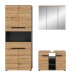 Badezimmer-Set >Canu< in Basalt grau/Artisan Eiche Dekor - 171x193x34cm (BxHxT)