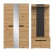 Garderoben-Set >Canu< in Basalt grau/Artisan Eiche Dekor - 200x190x37cm (BxHxT)