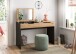 Schminktisch >Canu< in Basalt grau/Artisan Eiche Nachbildung - 115x76x50 (BxHxT)
