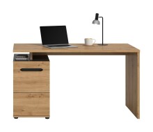 Schreibtisch >Canu< in Basalt grau/Artisan Eiche...