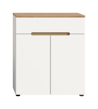 Schuhkommode >Canu< in Weiß - 80x94x37cm (BxHxT)