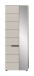 Garderobenschrank >Canu< in Kaschmir / Spiegel - 65x190x37cm (BxHxT)