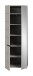 Garderobenschrank >Canu< in Kaschmir / Spiegel - 65x190x37cm (BxHxT)
