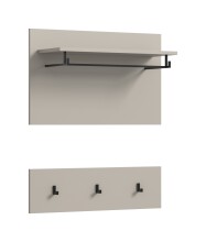 Garderobenpaneel >Canu< in Kaschmir - 80x73x27cm...