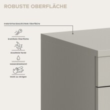 Schuhbank >Canu< in Kaschmir - 80x45x37cm (BxHxT)
