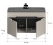 Schuhbank >Canu< in Kaschmir - 80x45x37cm (BxHxT)