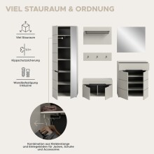 Garderoben-Set >Canu< in Kaschmir - 255x190x37cm (BxHxT)