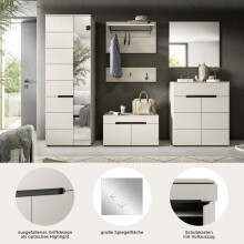 Garderoben-Set >Canu< in Kaschmir - 255x190x37cm (BxHxT)