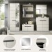 Garderoben-Set >Canu< in Kaschmir - 255x190x37cm (BxHxT)
