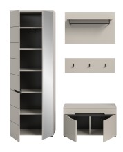 Garderoben-Set >Canu< in Kaschmir - 160x190x37cm (BxHxT)