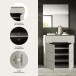 Garderoben-Set >Canu< in Kaschmir - 80x190x37cm (BxHxT)