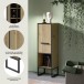 Unterschrank >Bagno< in Artisan Eiche Nachbildung - 30x101x32cm (BxHxT)