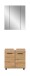 Badezimmer-Set >Ice< in Artisan Eiche Nachbildung - 60x185x30cm (BxHxT)
